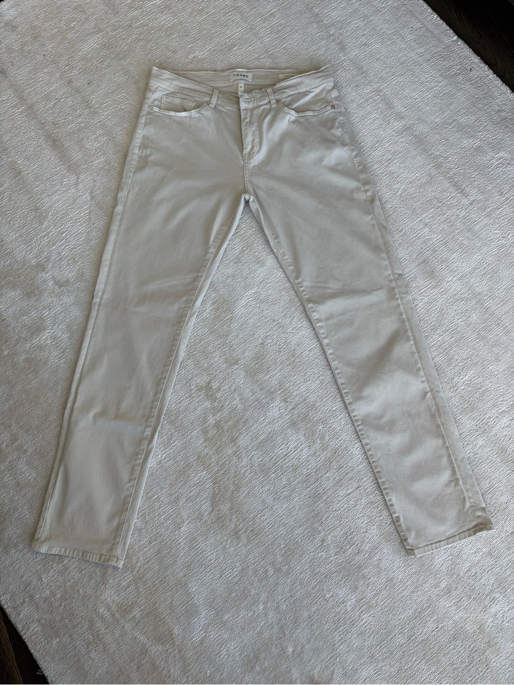 Frame Denim Men’s Slim Jeans in Light Beige - Tags removed but never worn